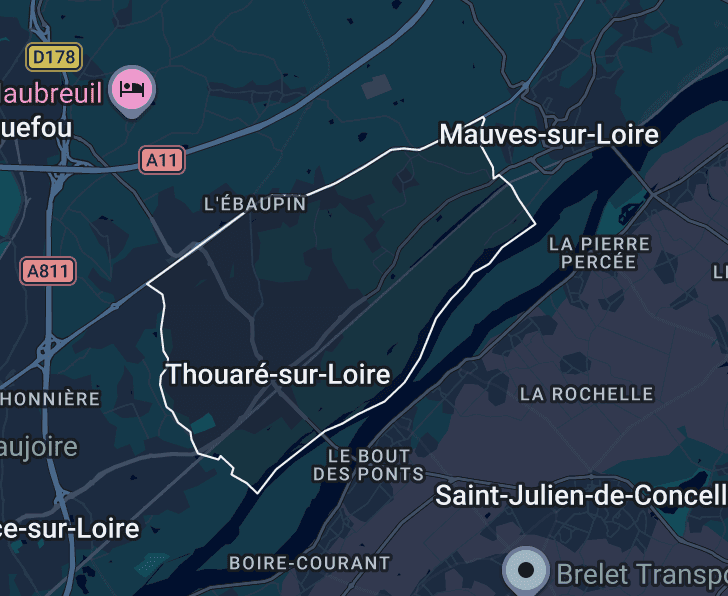 Toiture en ardoise restaurée à Thouaré-sur-Loire