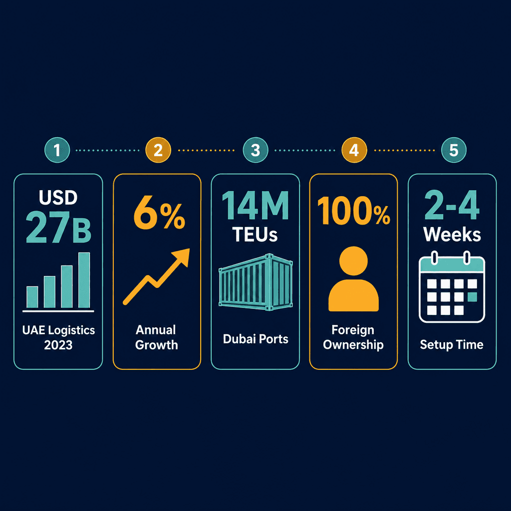 Infographic: Heavy Road Transportation Services Business License in Dubai