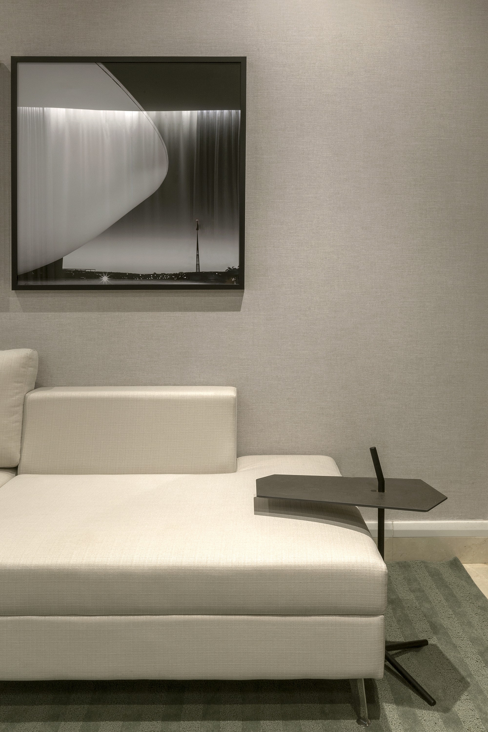 About section image featuring a modern interior design space.