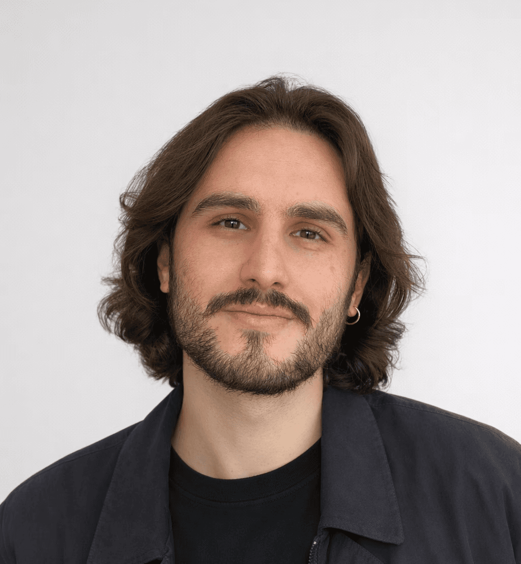 Photo of Igor's face in black and white