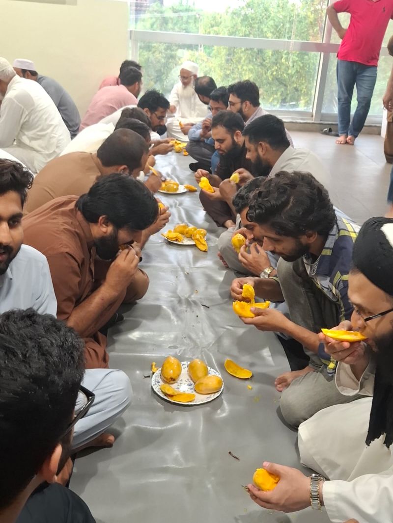 The Tti Labs team gathered for the summer mango celebration