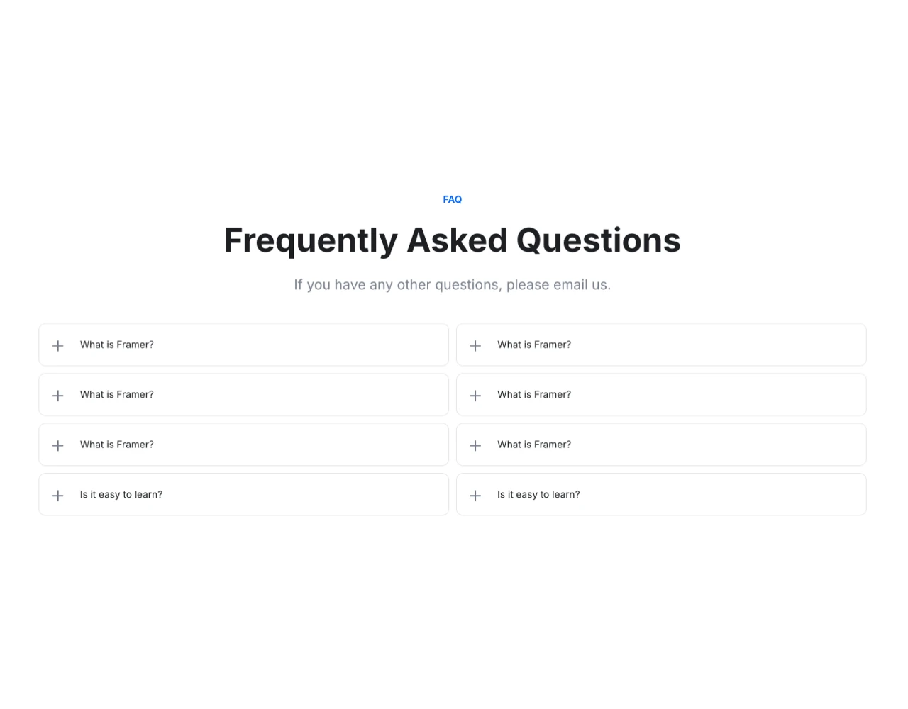 Framer Component Library and Design System - Frameblox UI kit
