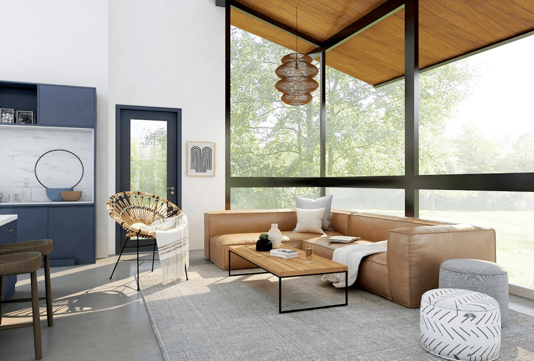 Minimalistic balcony space