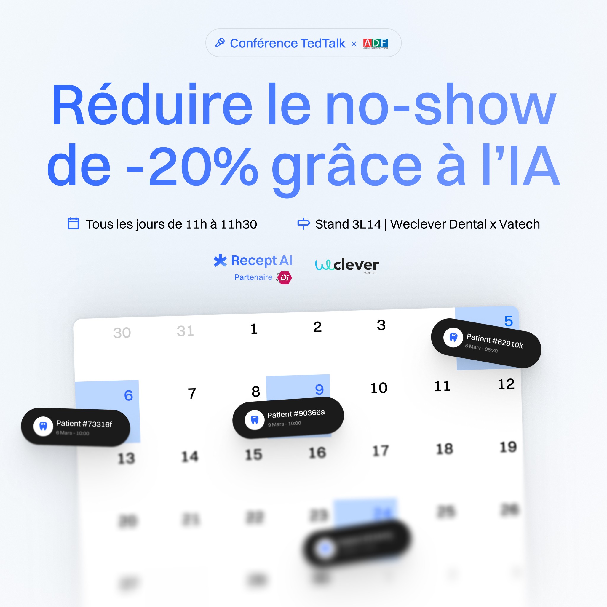 ADF Recept AI | Réduire le noshow avec l'IA