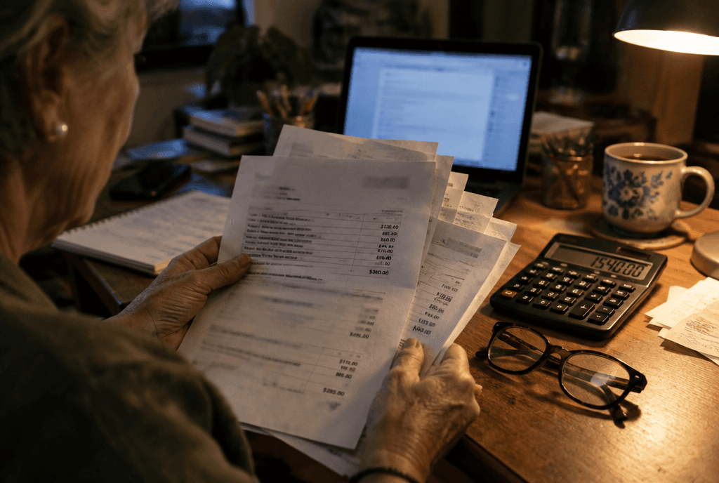 Business owner frustrated while reviewing a slow, outdated website on a laptop