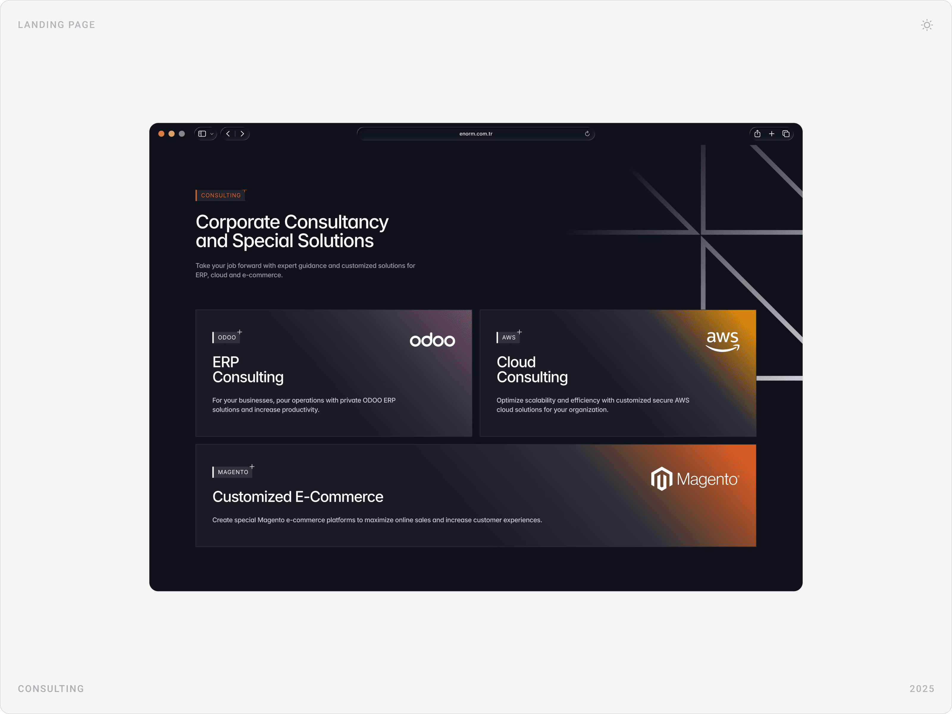 Professional Corporate Consulting Solutions Section Design