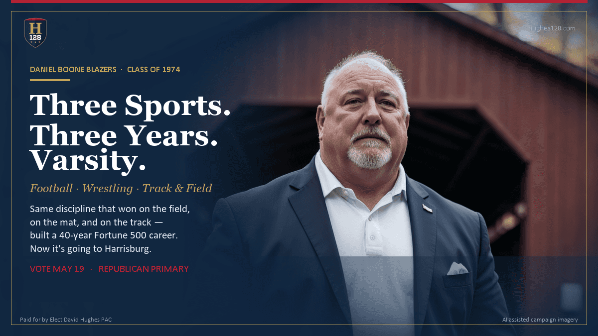 David Hughes — three-sport varsity athlete, Daniel Boone High School Class of 1974