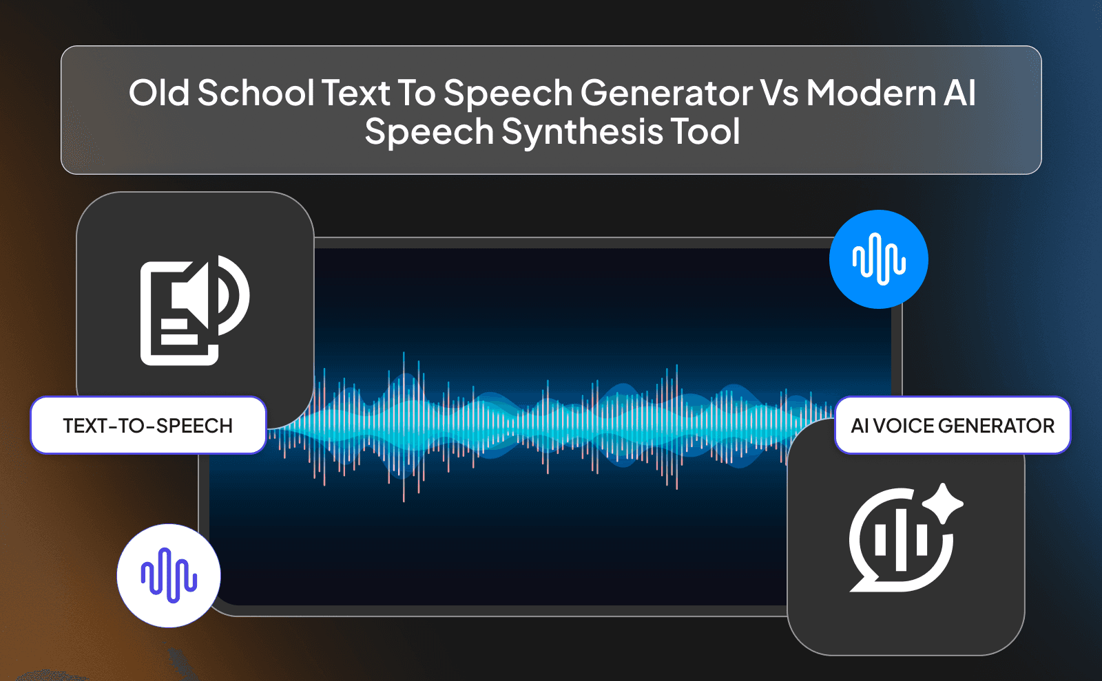 Old School Text To Speech generator vs Modern AI Speech Synthesis Tool