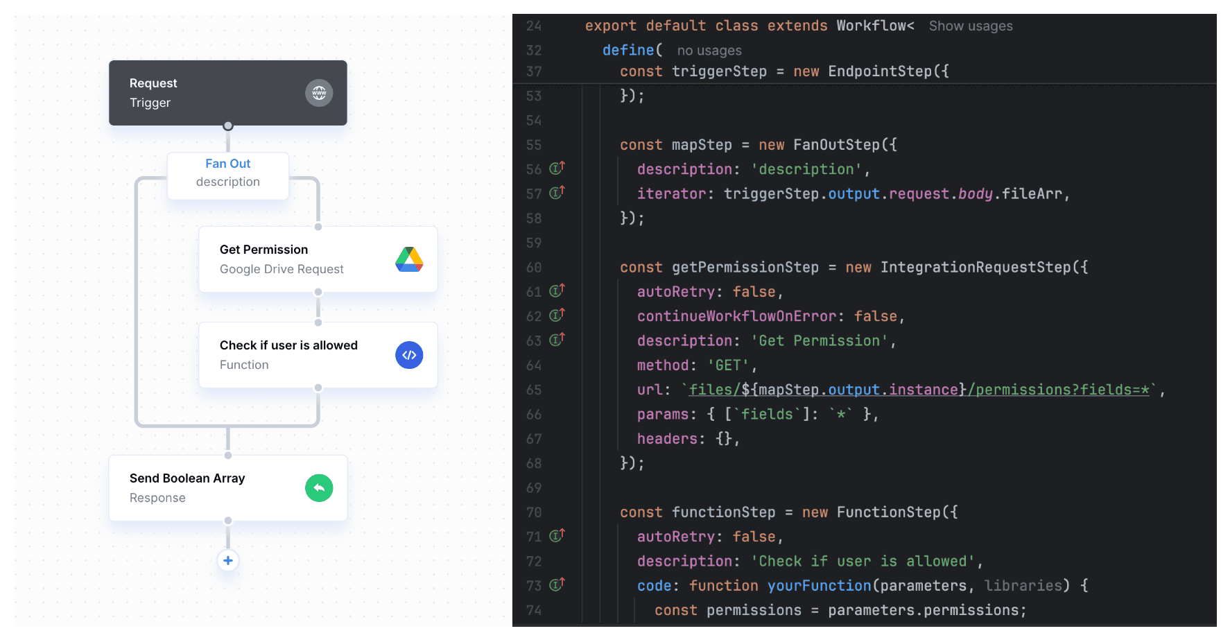 Paragon Workflow and Paragraph Side by Side