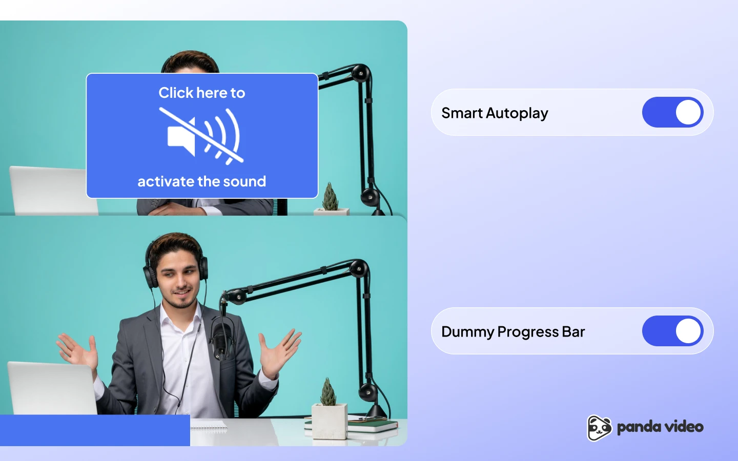 Smart Autoplay & Dummy Progress Bar by Panda Video