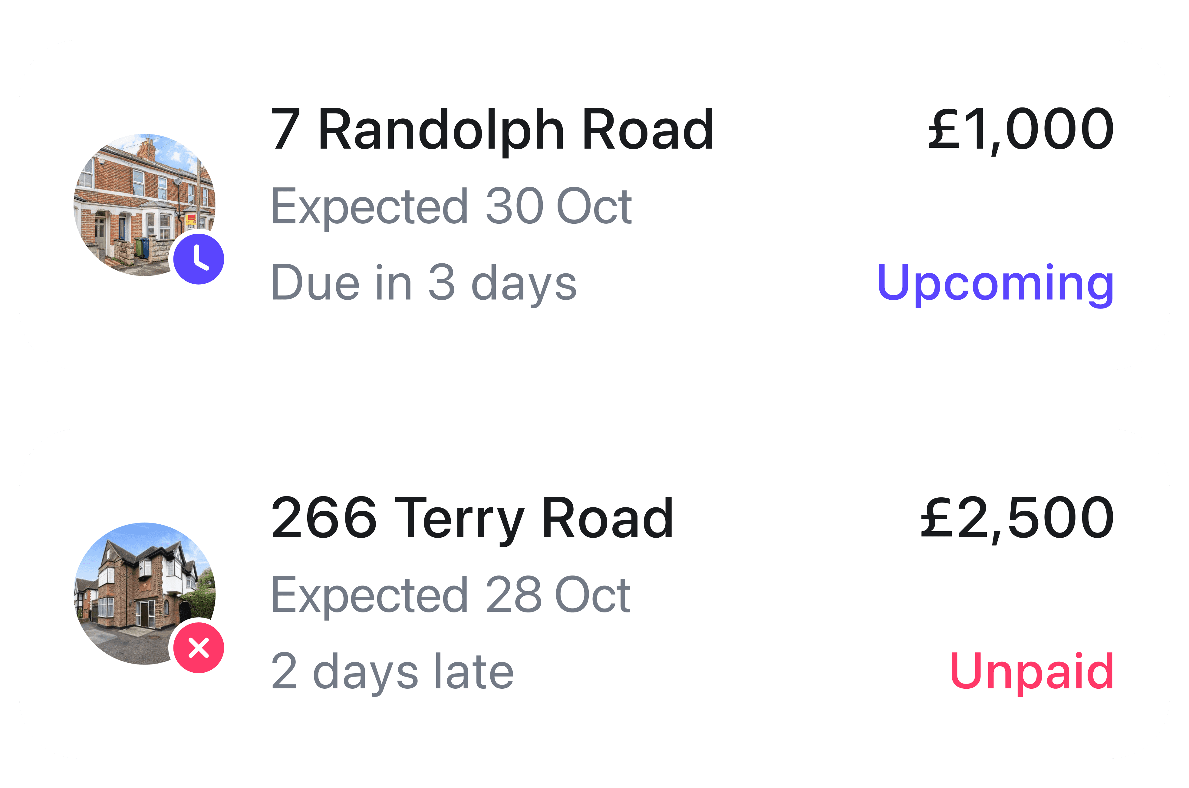 August Rent Payments