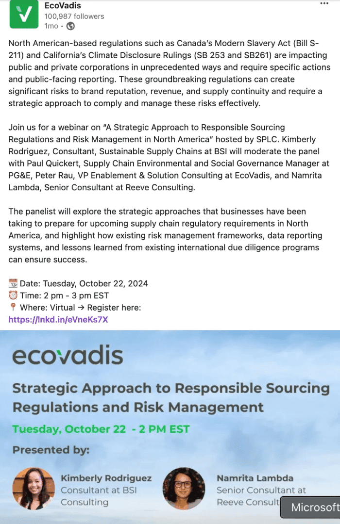 Marketing Spotlight: EcoVadis