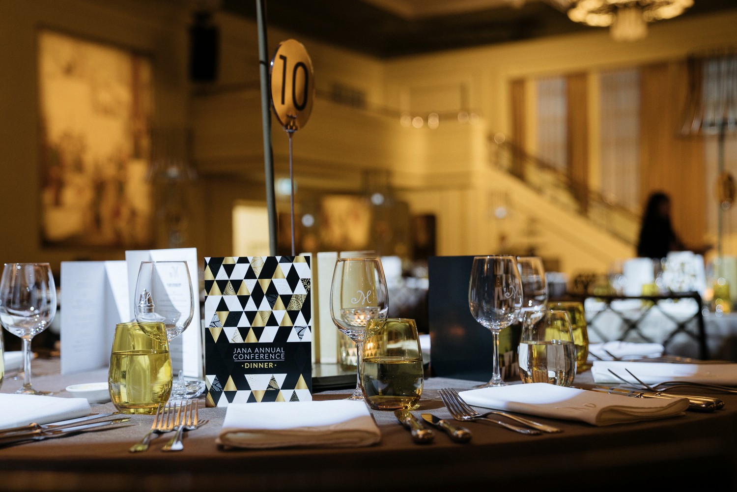 Conference dinner at Myer Mural Hall