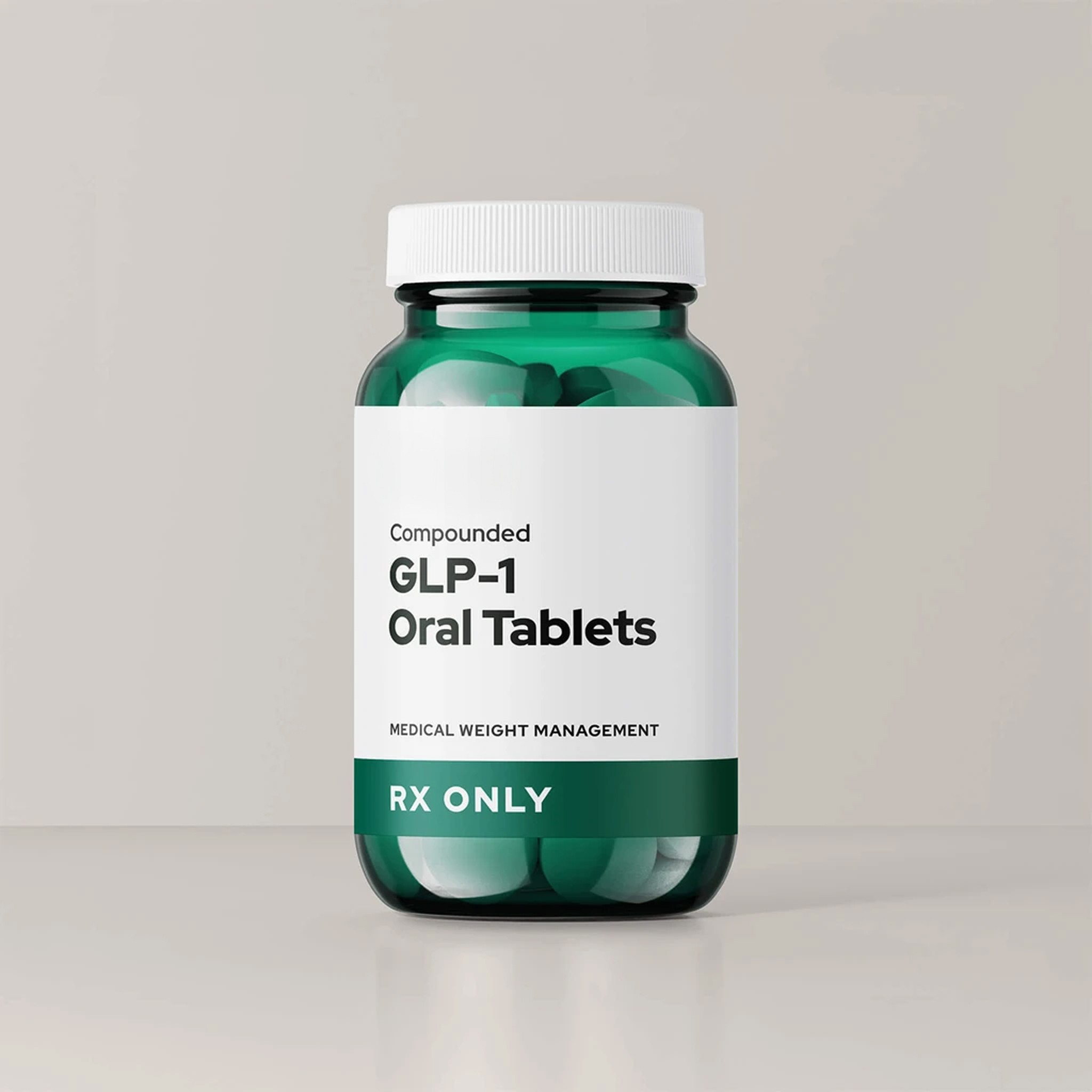 A bottle of GLP-1 medication.