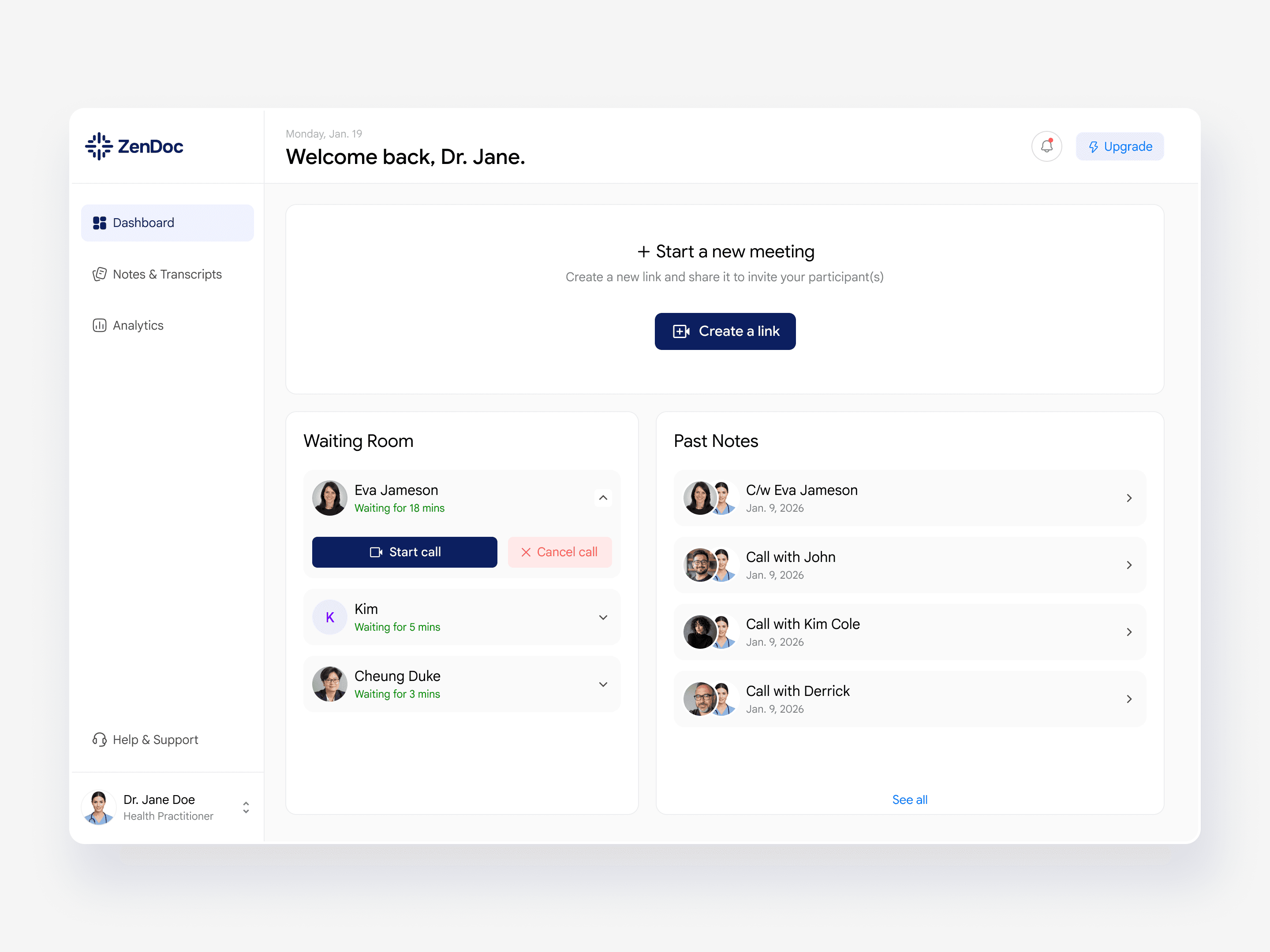 Zendoc Mockup on a Framer expert portfolio