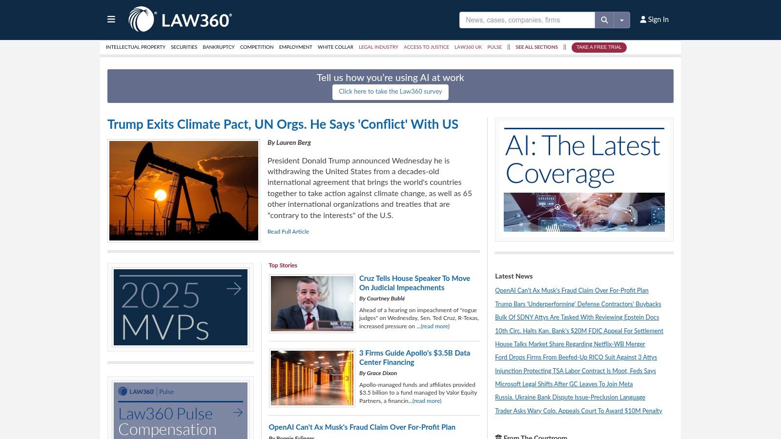 Law360 (LexisNexis)