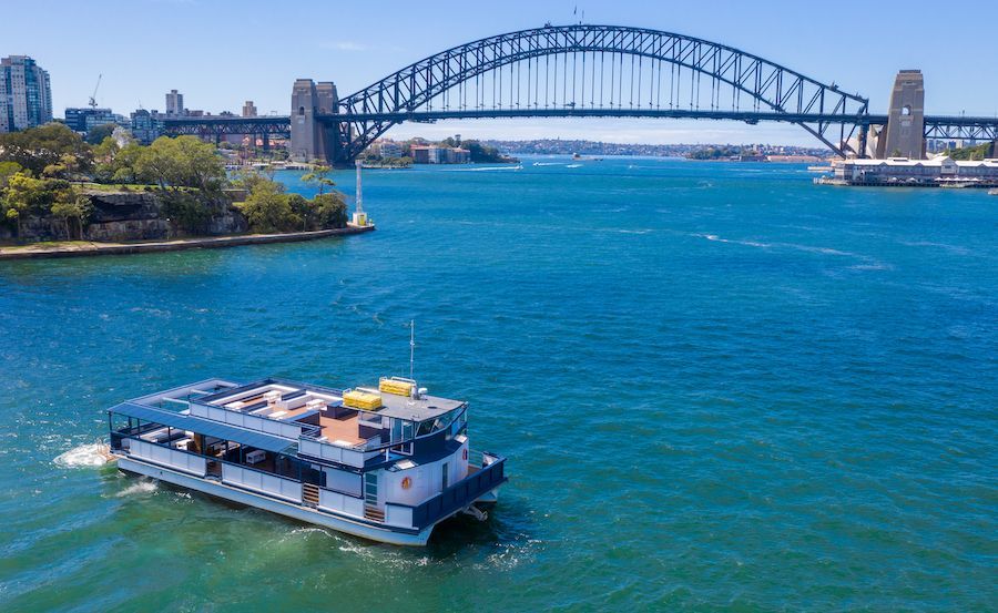 Luxury boats on the water