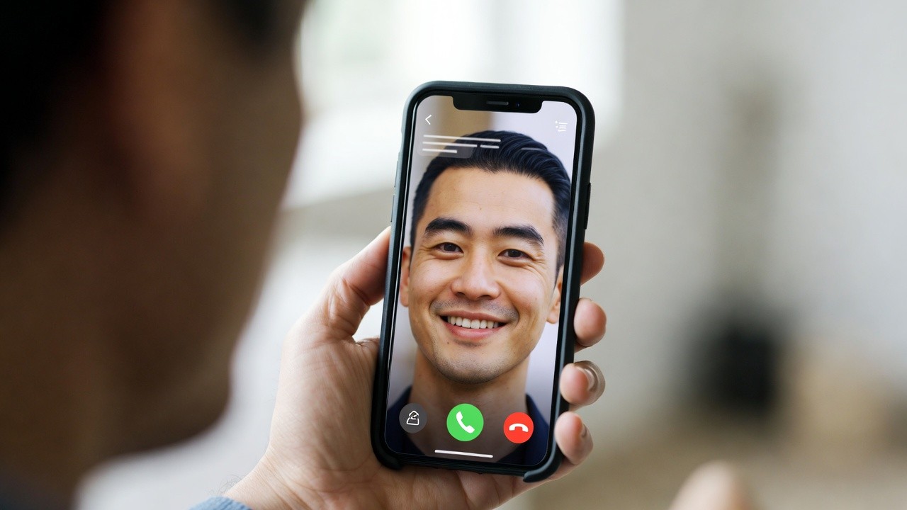 A AI Agent Avatar on an iPhone