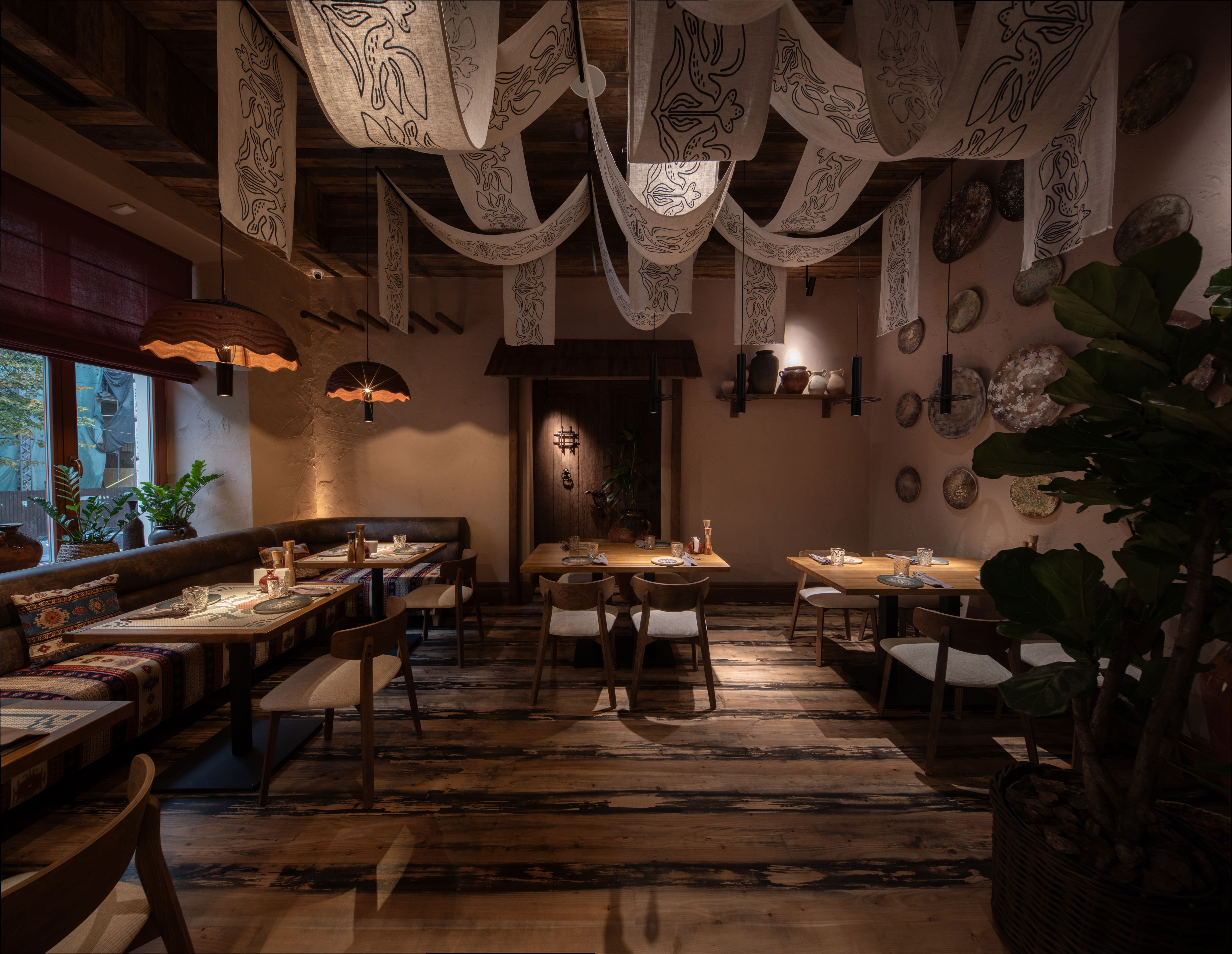 Green glass-metallic background with statistic cards