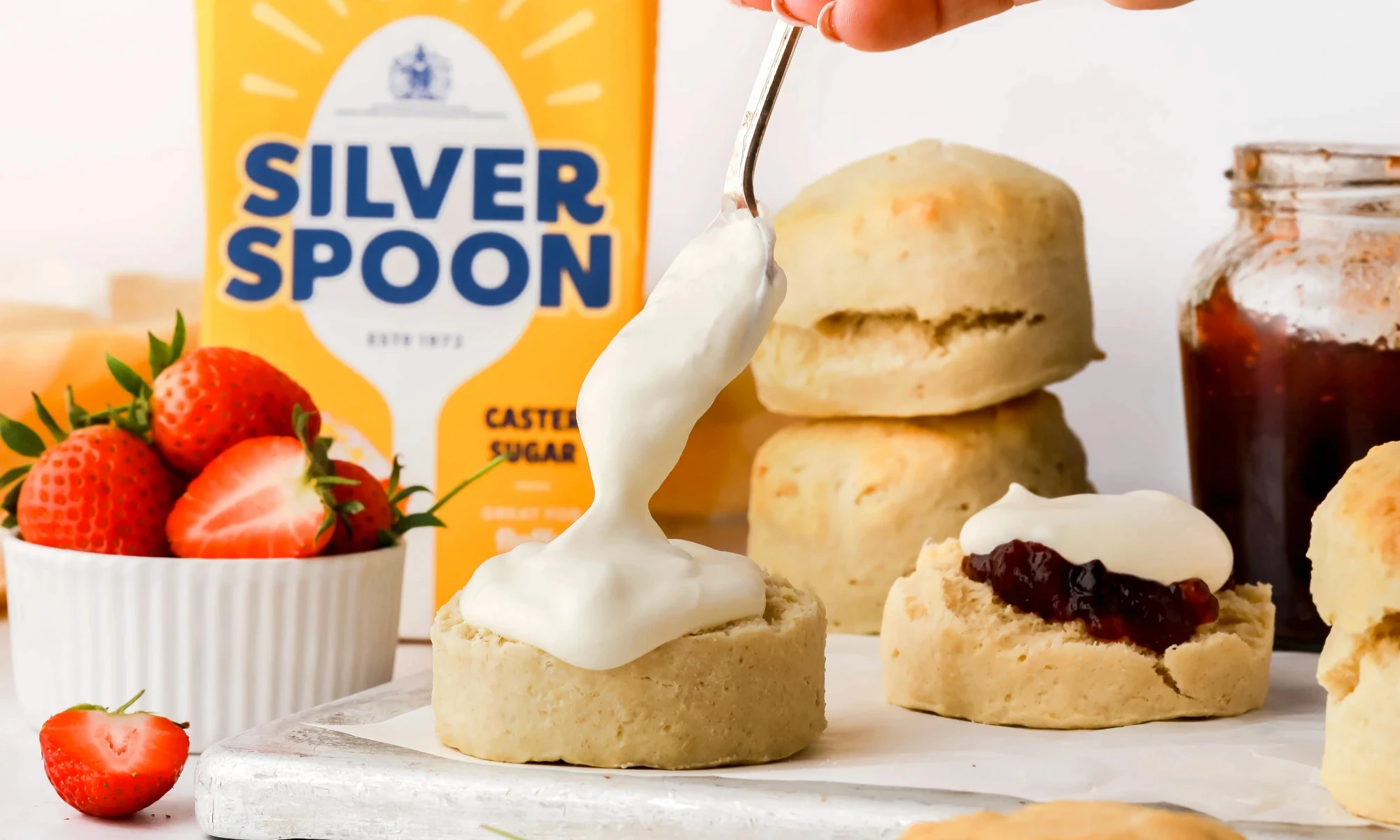 scones with cream