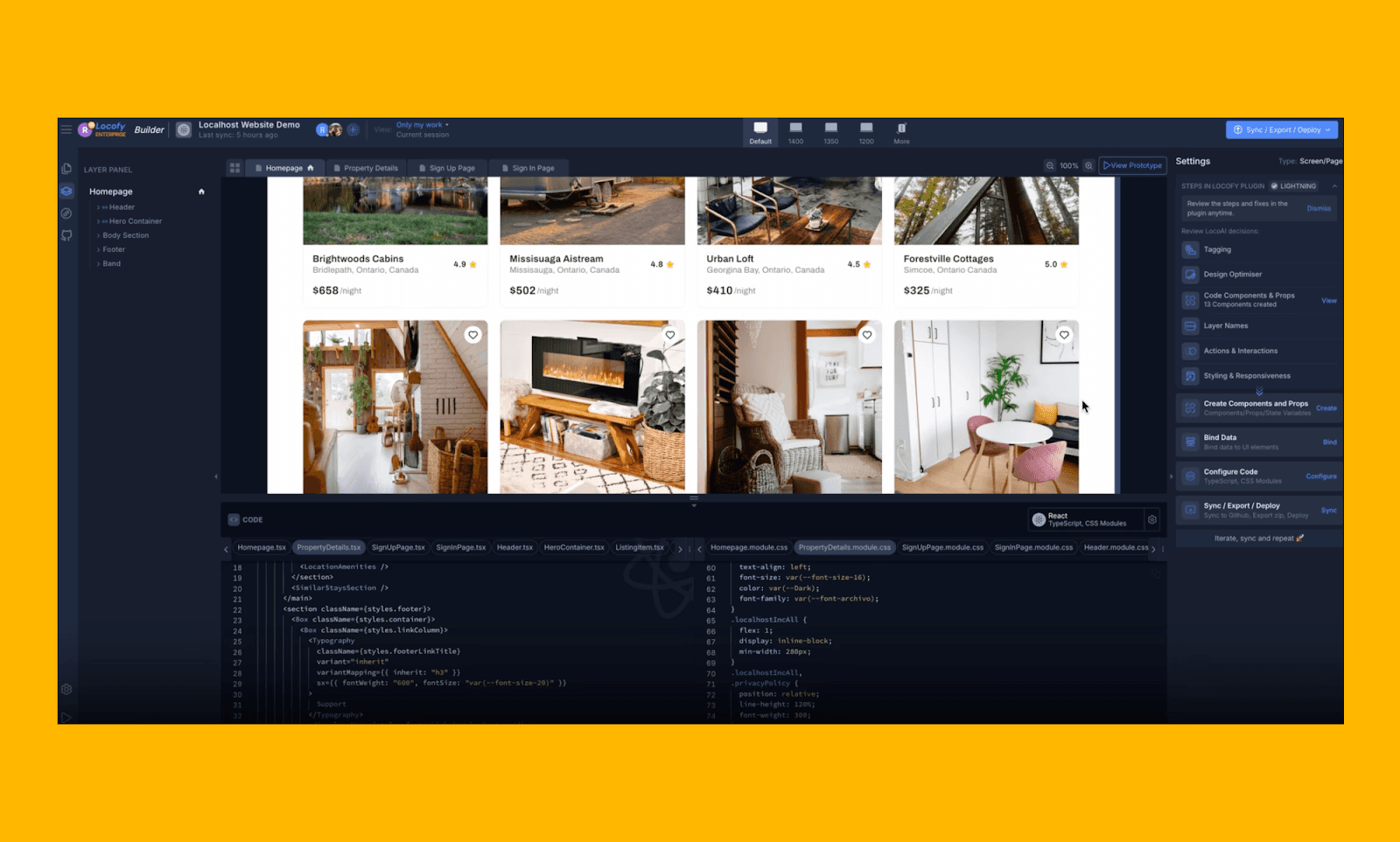 Locofy is one of the best AI UI tools for coverting design to code