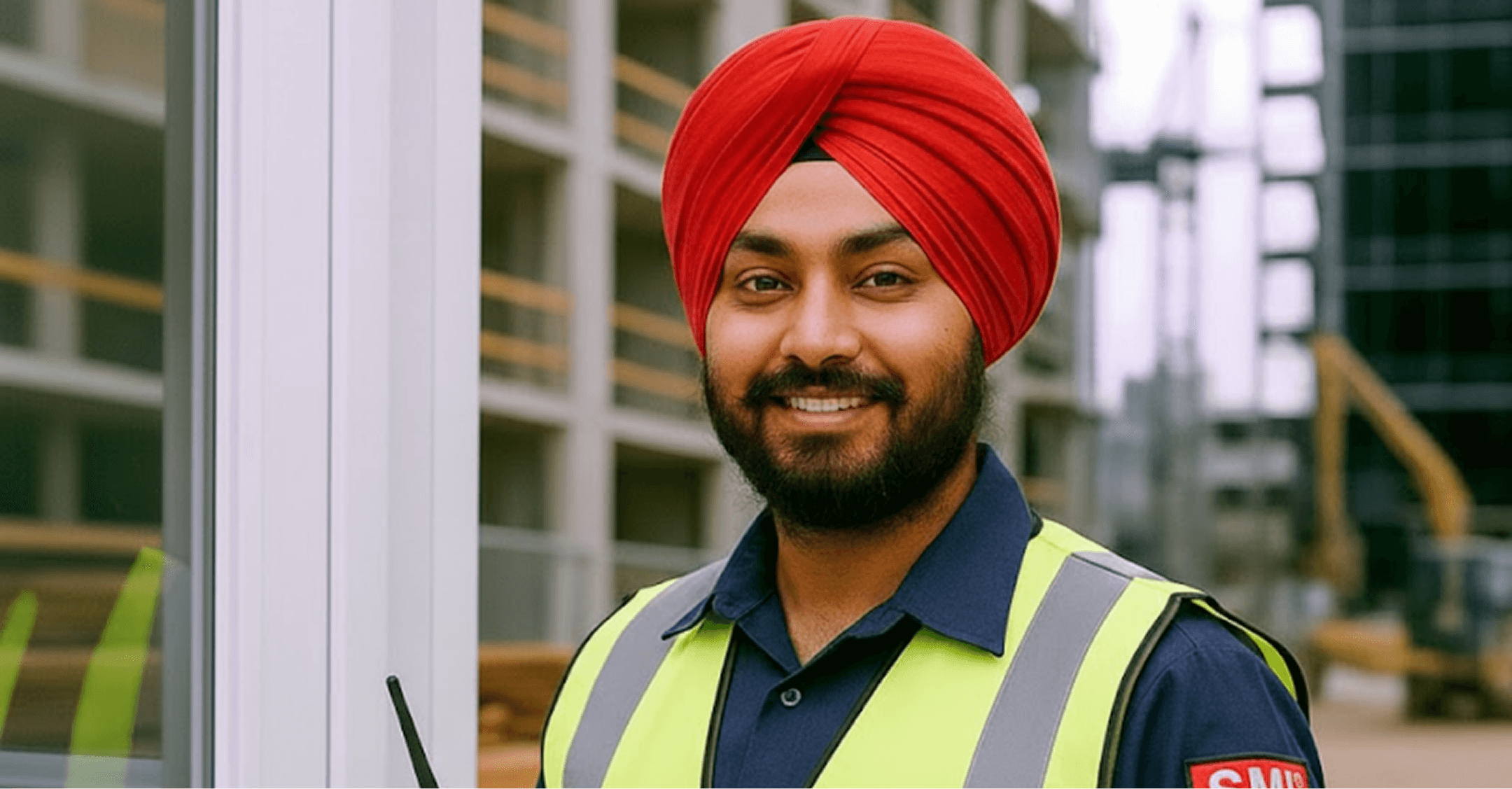 Dynamic picture of a cyclist riding downhill