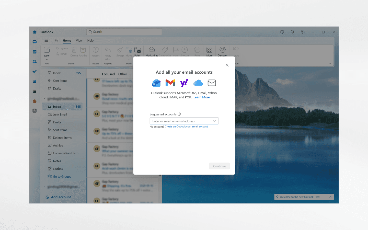 Outlook desktop app