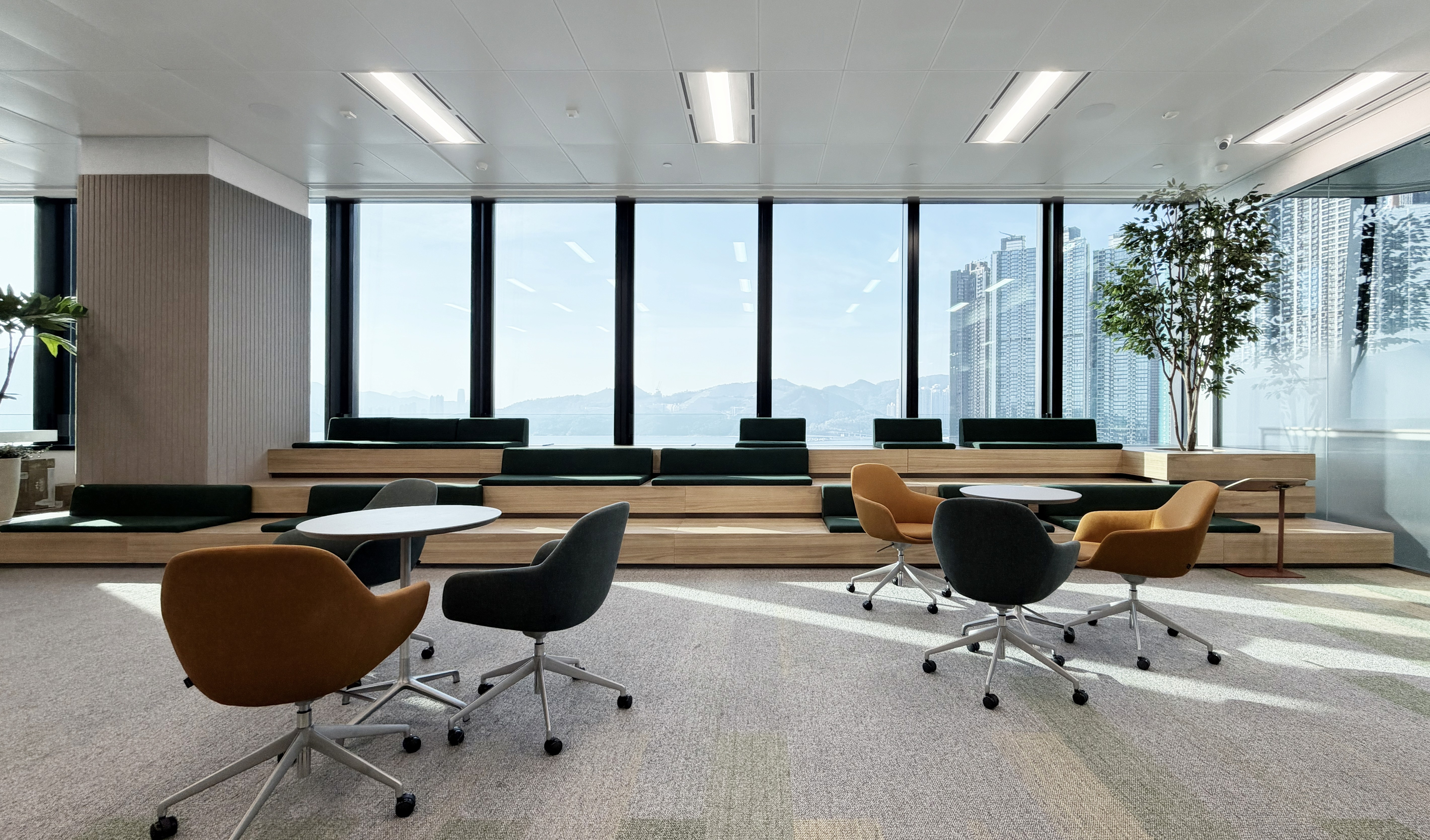 Team working in the office.