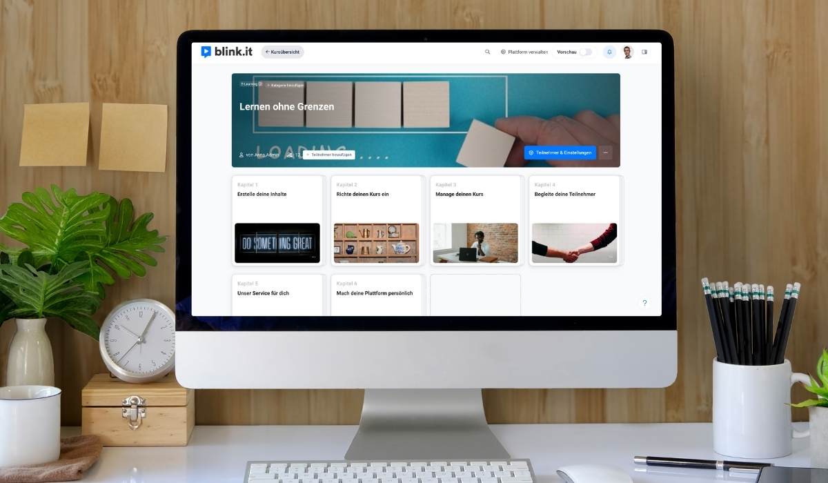 blink.it Lernplattform Laptop