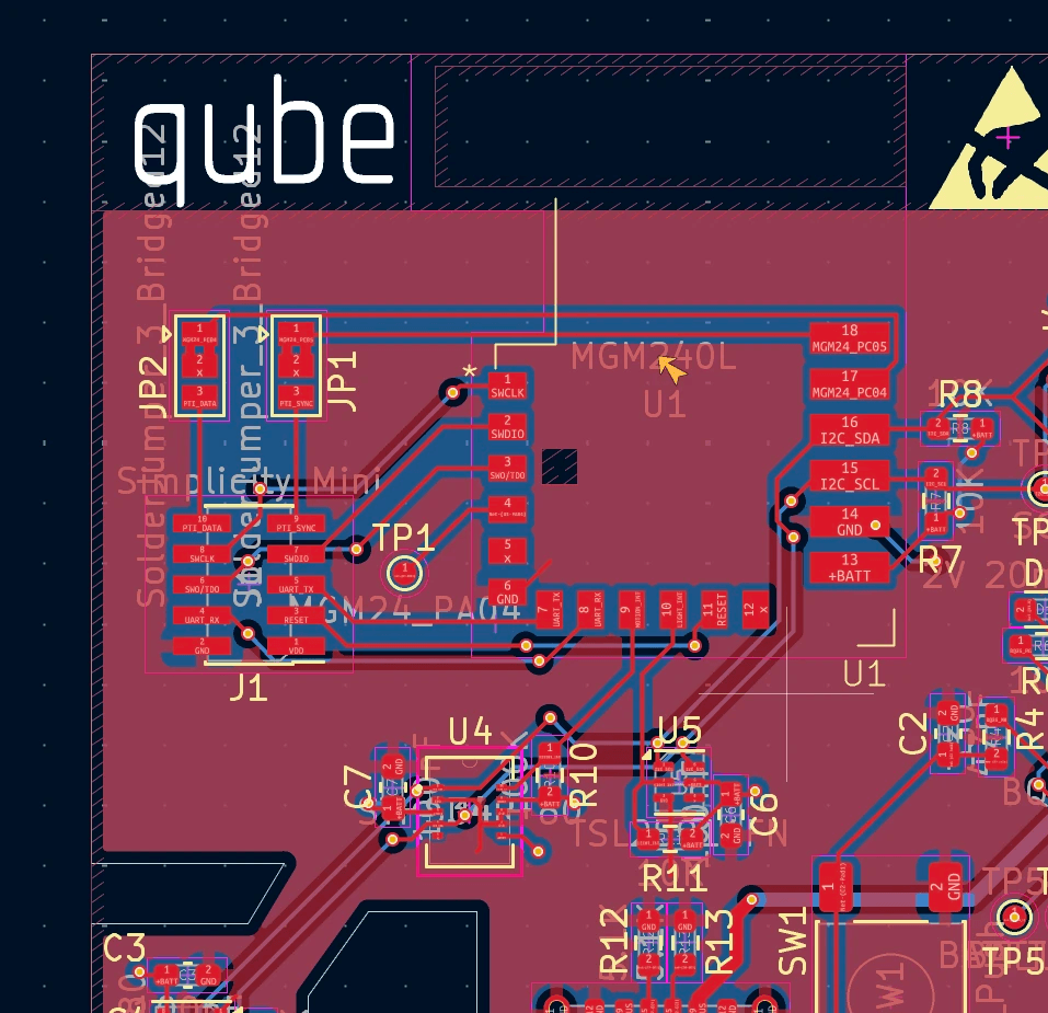 A circuit board layout
