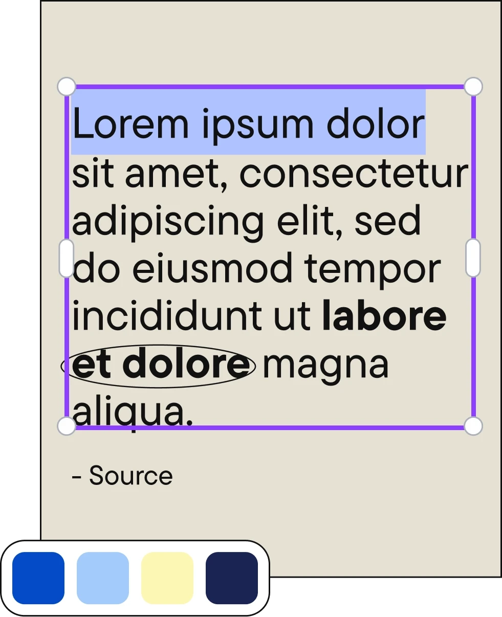 Social media template