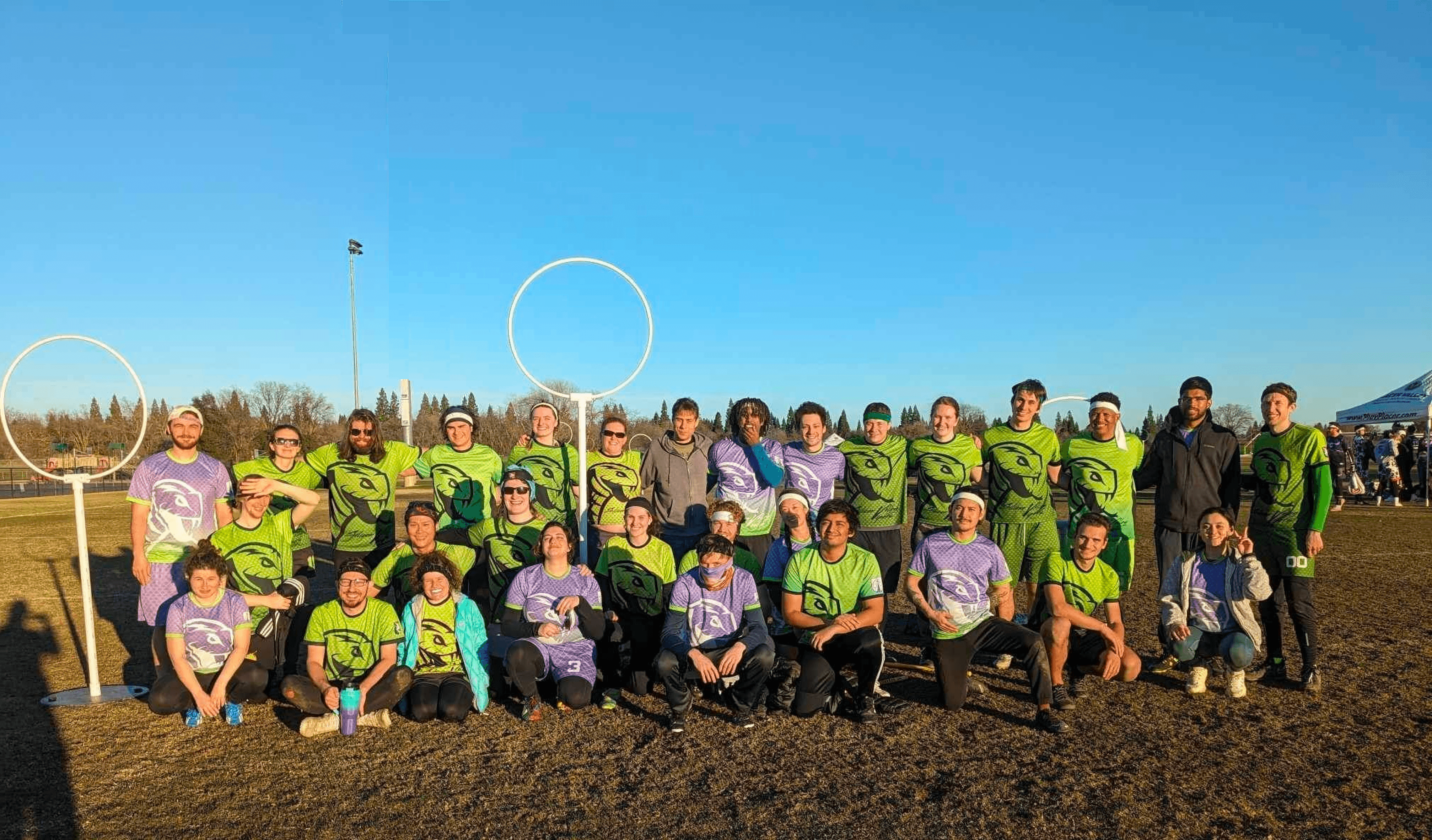 Silicon Valley Vipers and Venom group photo at 2024 regionals