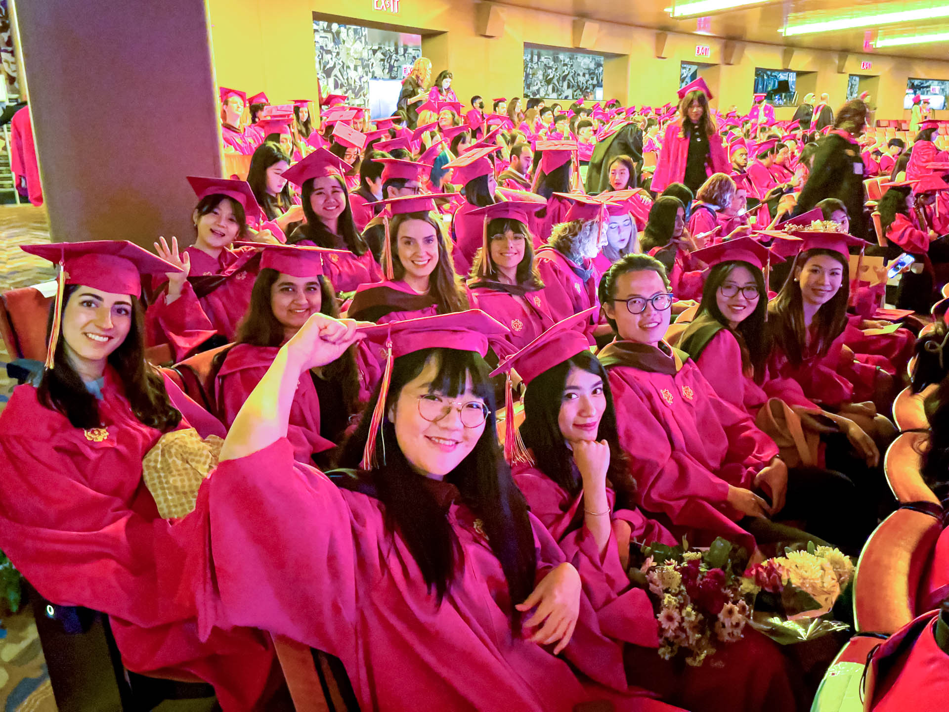 Students in Radio City Music Hall