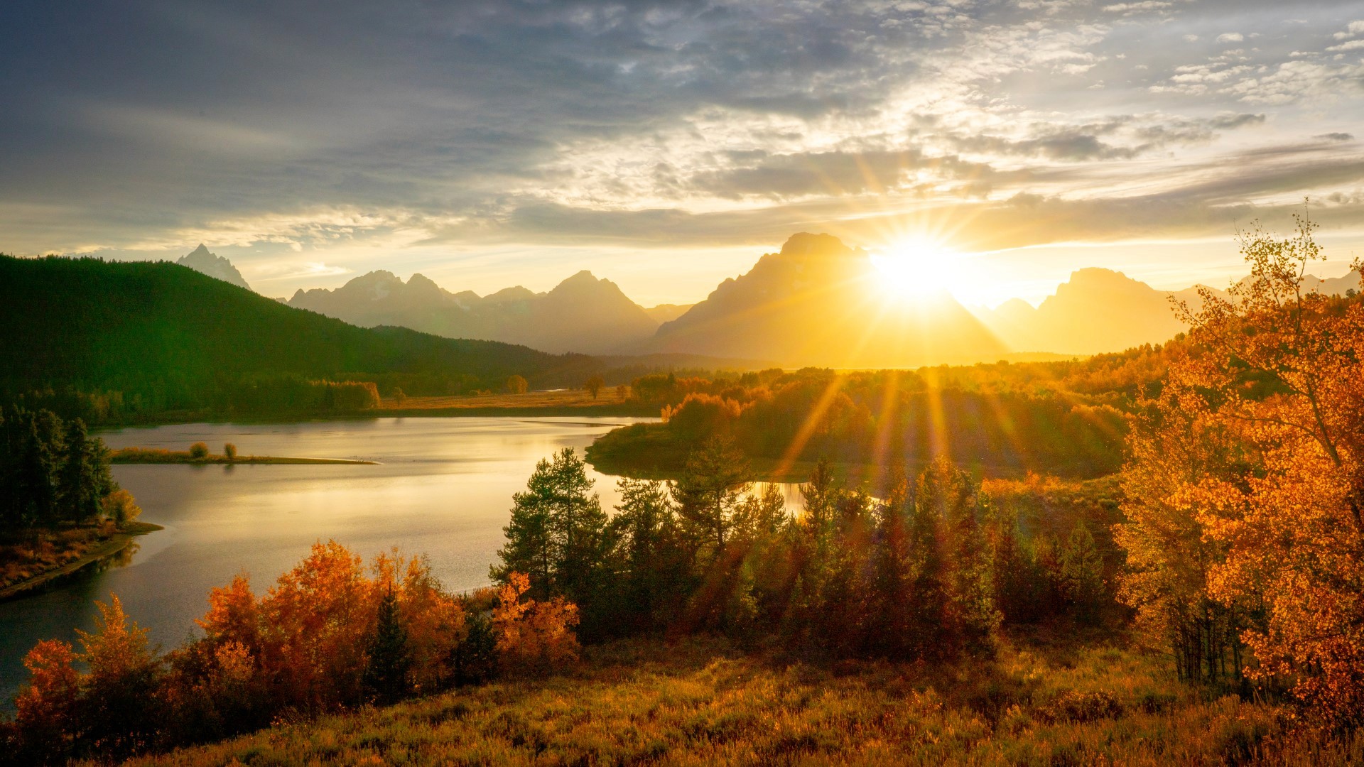 Les montagnes du parc national de Grand Téton