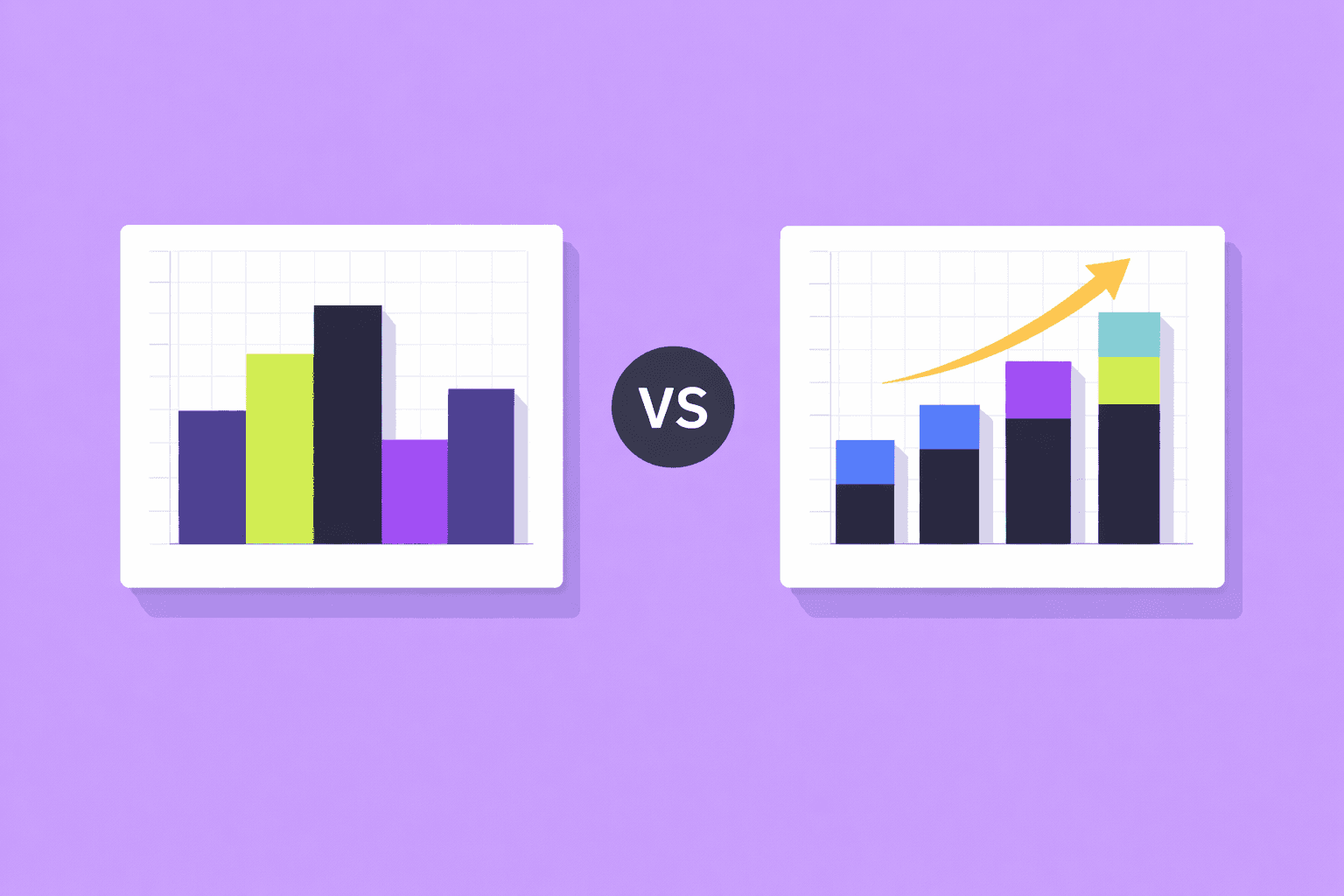 Bar graph vs histogram comparison example chart
