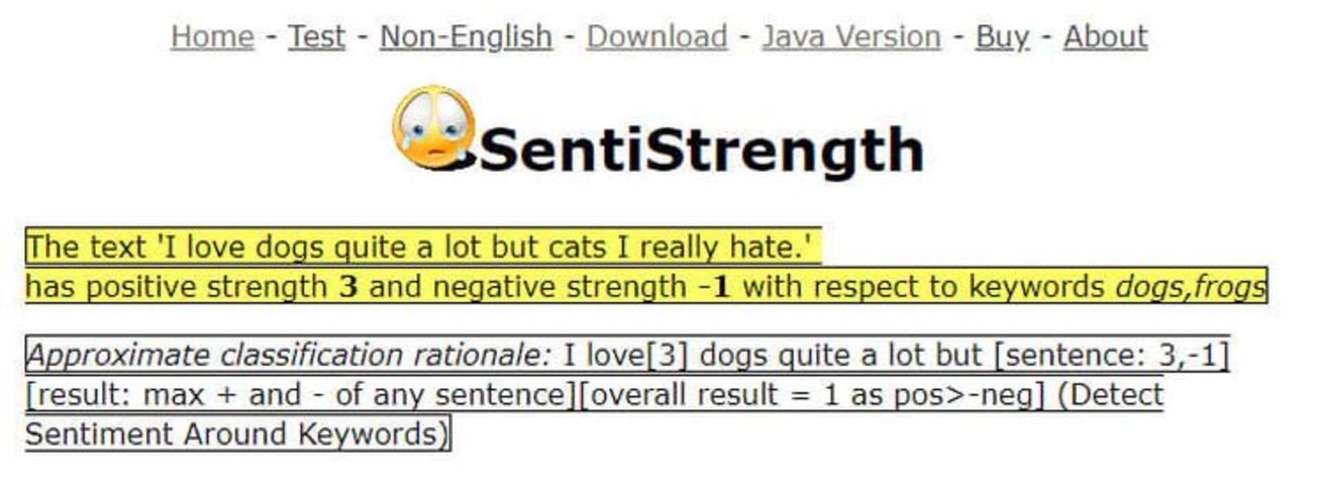 best sentiment analysis tools SentiStrength
