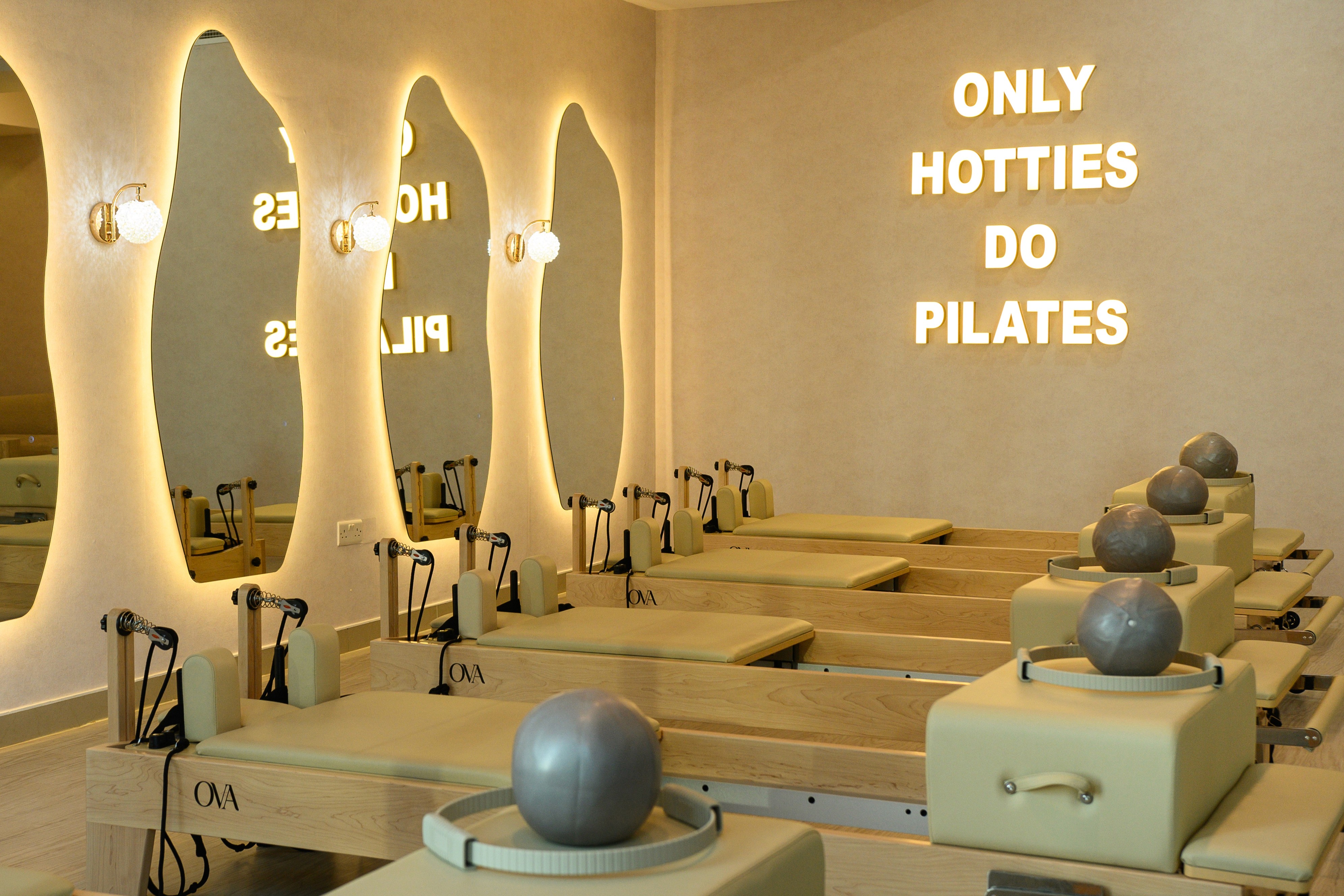 Modern room interior with minimal lamp