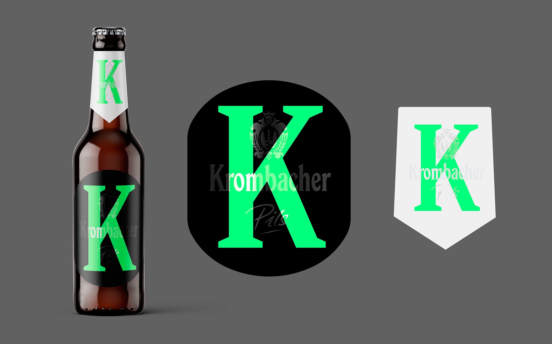 Labeldesign für die Krombacher Nightlife Edition – reduziert, laut und bewusst anders gedacht.
