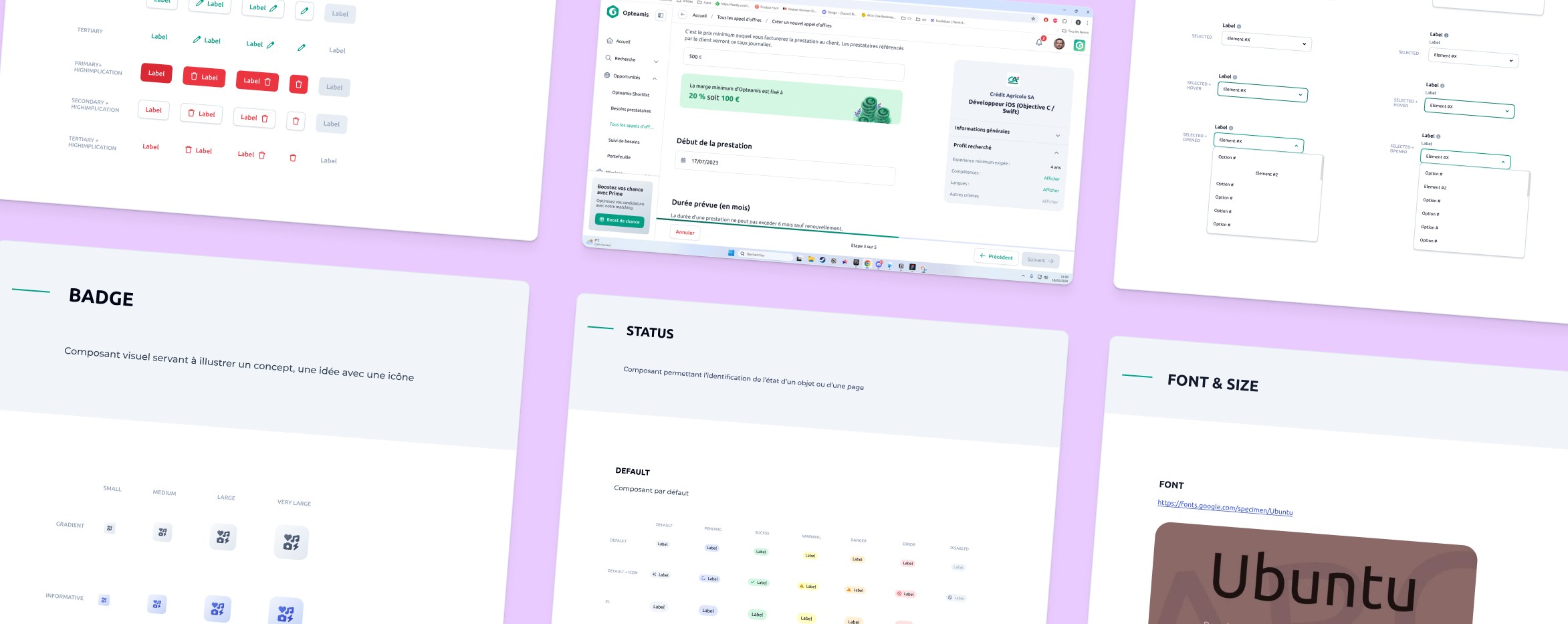 Design System mockup