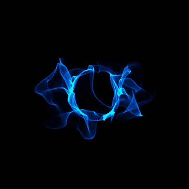 Mesmerizing Blue Smoke Optical Illusion