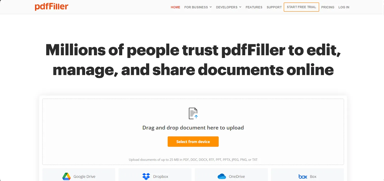 pdfFiller logo, an advanced PDF editing and collaboration tool for business use.