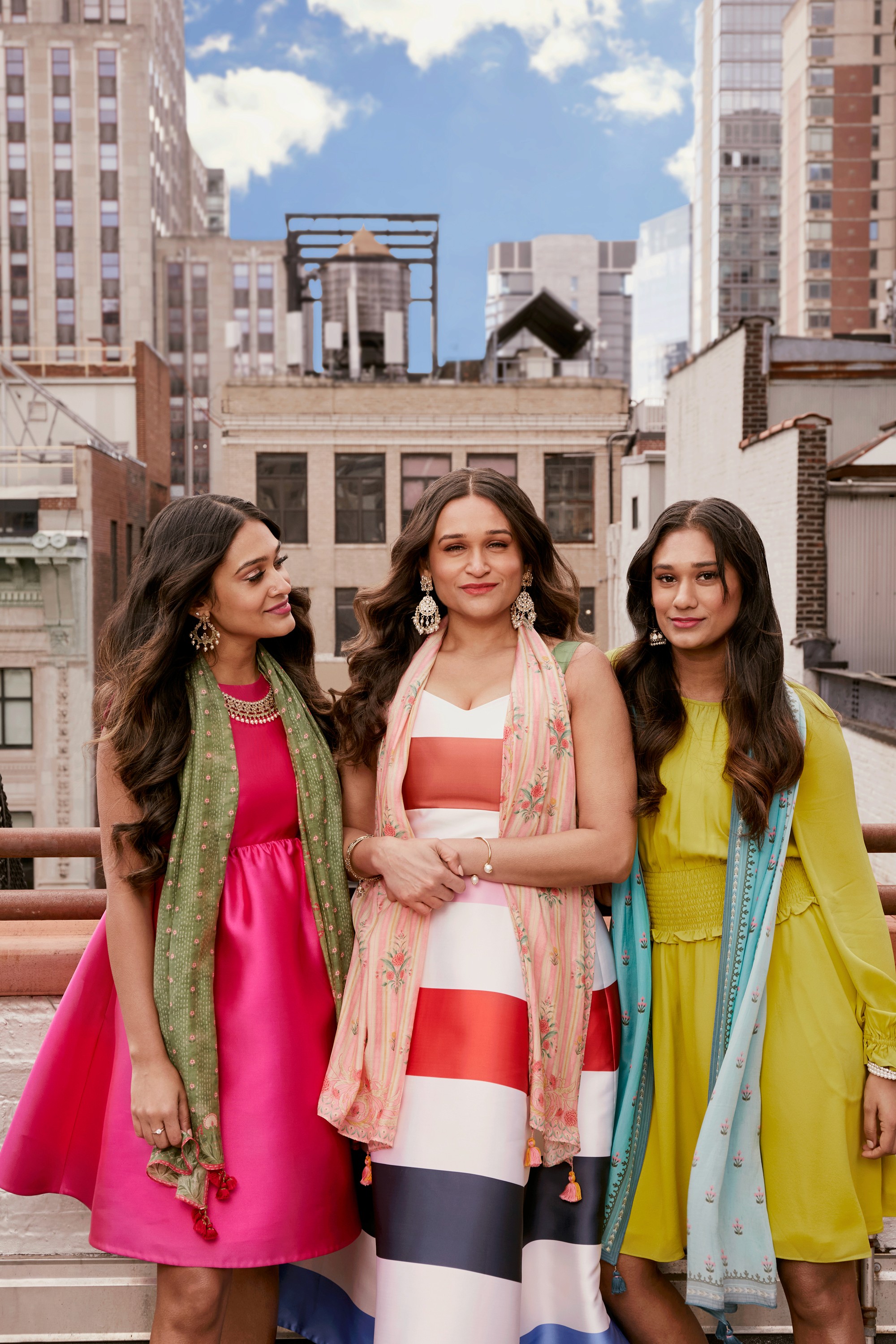 The Jikaria Sisters model as the first South Asian representatives for Kate Spade New York