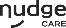 Nudge Care White logo