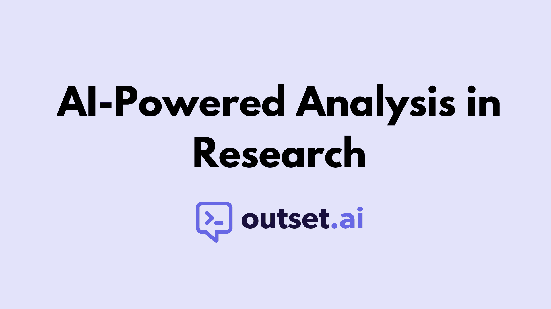 AI-powered analysis in research by Outset