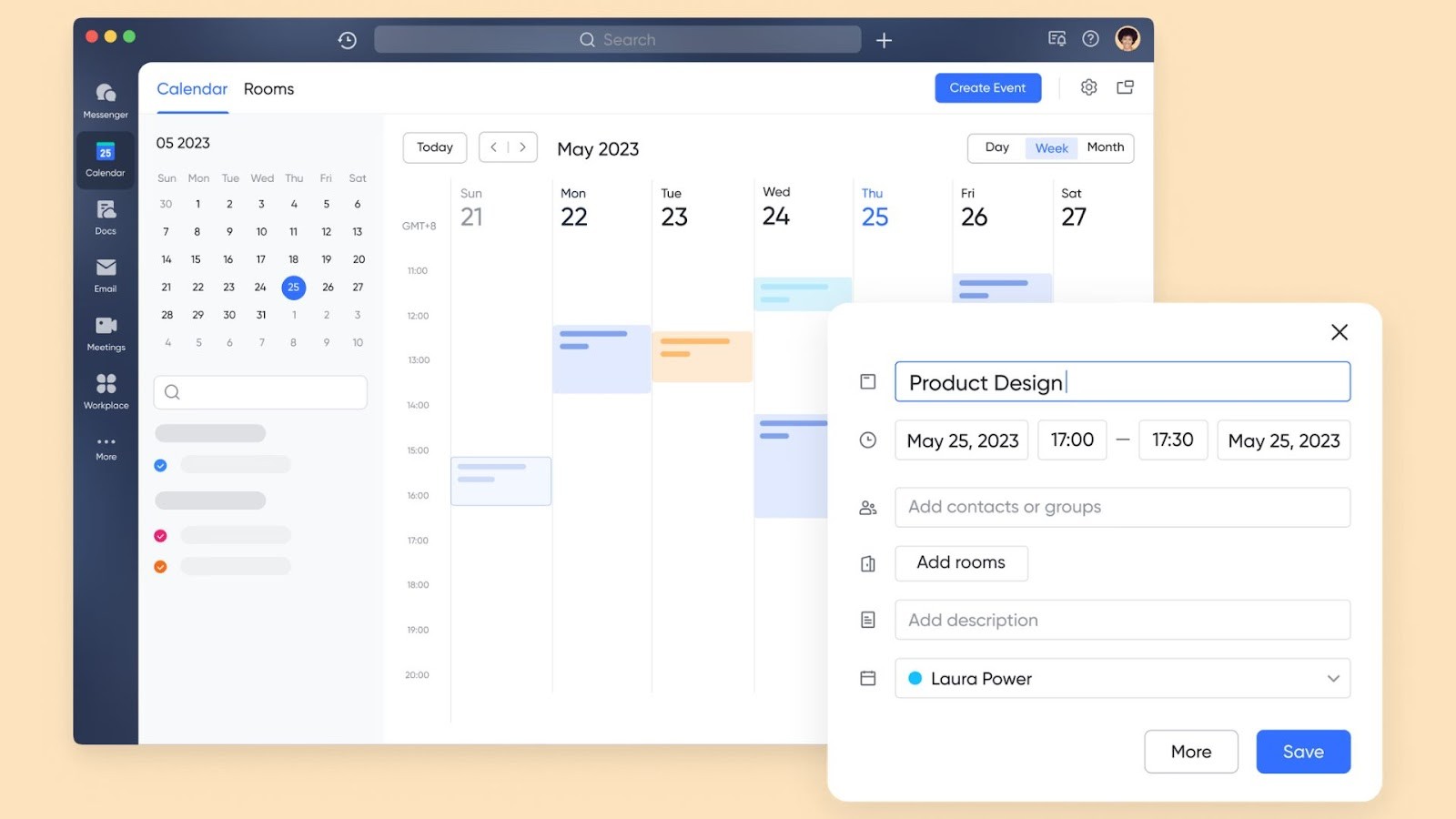 Lark Calendar's resource scheduling