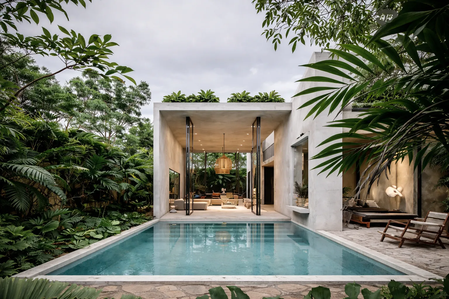 Luxury villa website design Lombok responsive booking UI