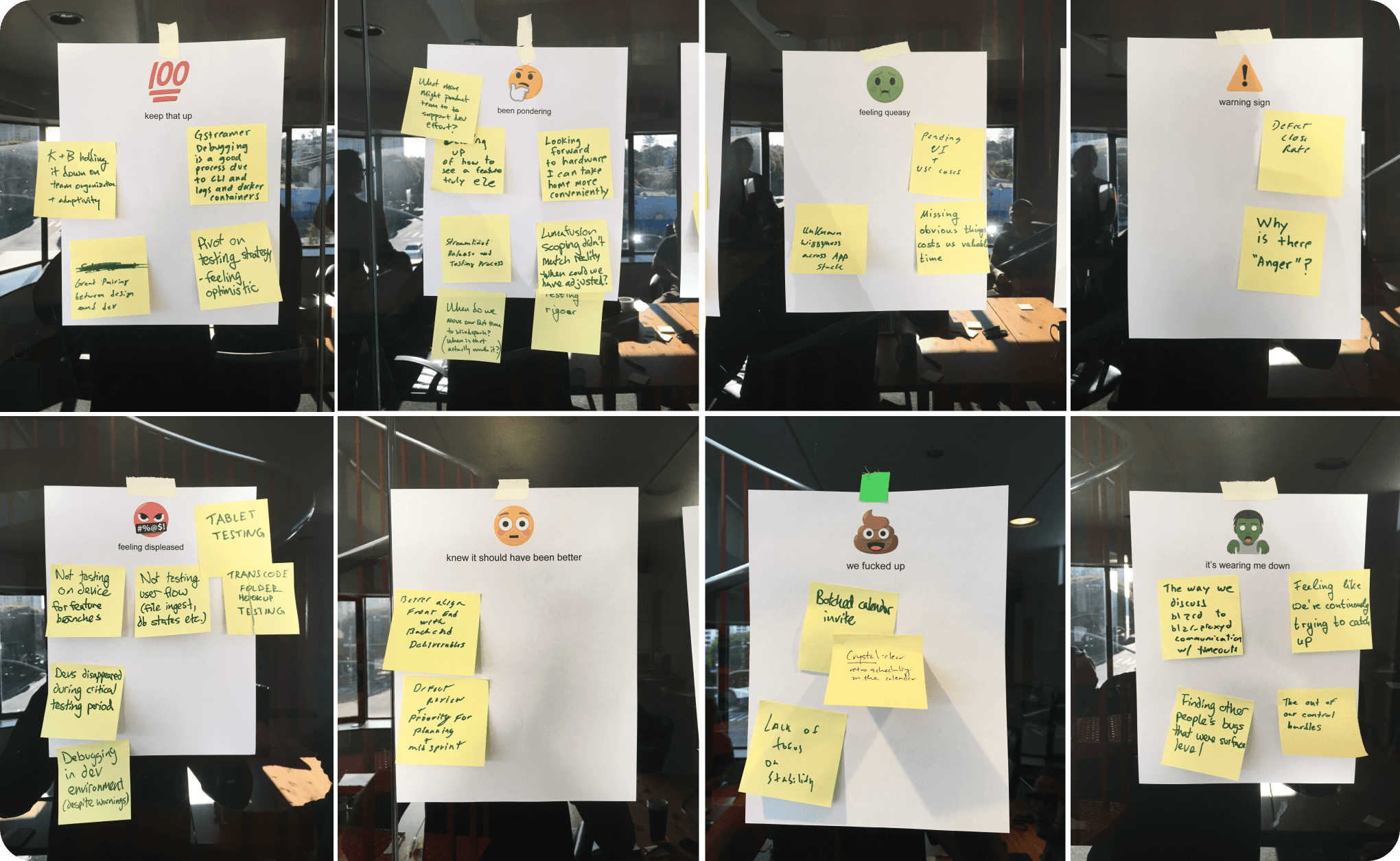 Clippings from GNARBOX customer research, surfacing the right target user