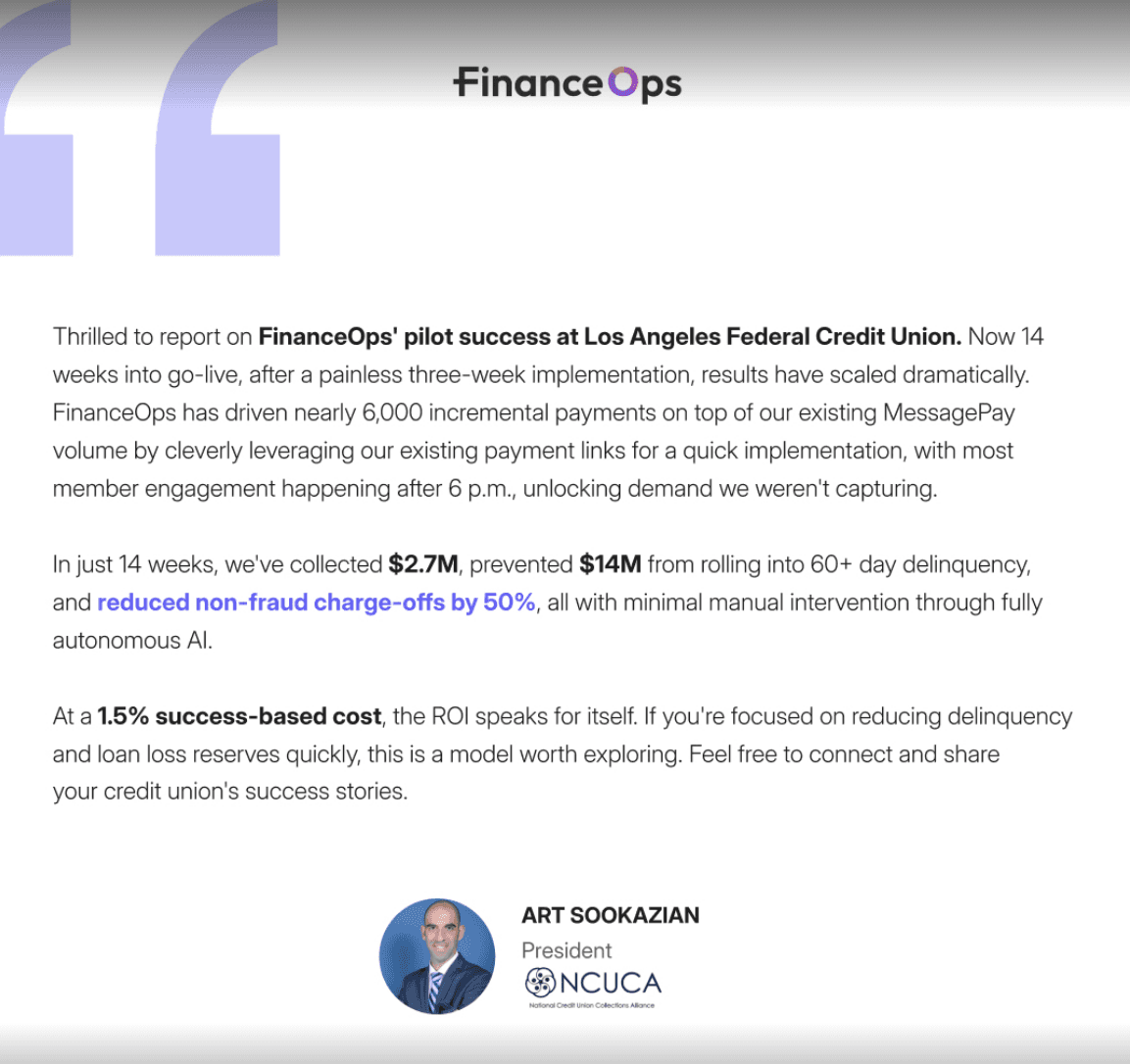 LAFCU x FinanceOps Agentic AI