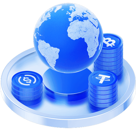 Imagem 3d representando oPagamentos internacionais 