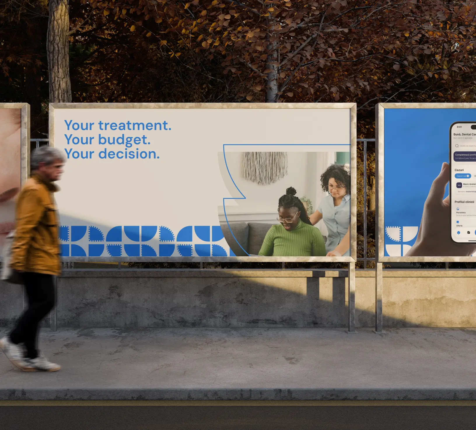 Modern laptop sitting on a cement block showing a trading platform